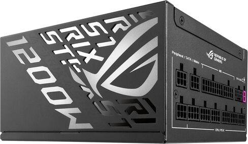 ASUS ROG Strix 1200W Platinum (80 Plus وCybenetics Platinum، وحدات ATX، ATX 3.1، PCIe 5.1، GaN MOSFET، GPU-First IVS، ROG Equalizer 12V-2x6 GPU Power Cable، ضمان 10 سنوات) in Kuwait