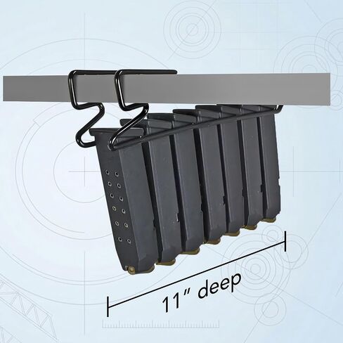 Mag Minder Under Shelf Gun Magazine Storage - double stack, PMAG, AK mags in Saudi Arabia