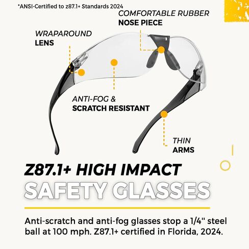 TradeSmart Shooting Ear Protection for Gun Range, NRR 28 Earmuffs & Eyewear | Stay comfortable: safety-glass arms sit beneath soft cushions; anti-fog UV400 lenses help stay clear, and muffs fold down. in Saudi Arabia