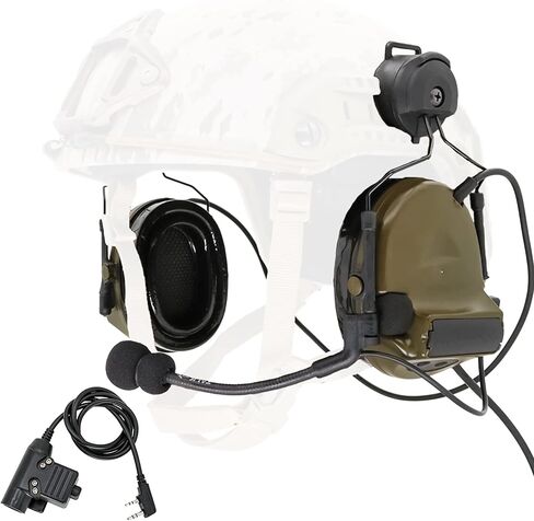 Tactical Headset with ARC Rail Adapter Hearing Protection with Gel Ear Pads for Airsoft Sports in Saudi Arabia
