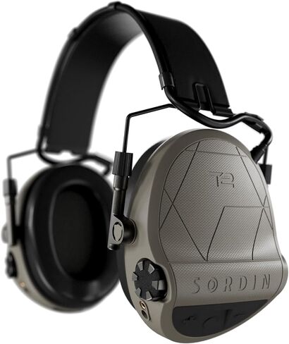 Sordin Supreme T2 Tactical Hearing Protection - Active Modular Ear Muffs with Leather Headband and Sound Amplification in Saudi Arabia