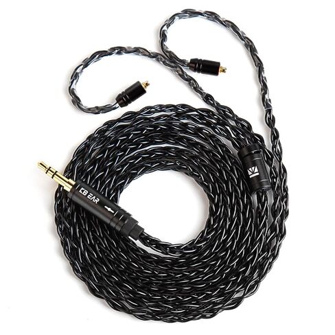 2026 Upgraded 1.5M IEM Cable,4N OFC Silver-Plated Upgraded IEM Cable | in Ear Monitor Cable Plug for KZ ZS10 PRO/ZST,for Truthear Hexa/Zero,Moondrop blessing2,KBEAR Storm/KS1 (Black, QDC) ﻿ in Saudi Arabia