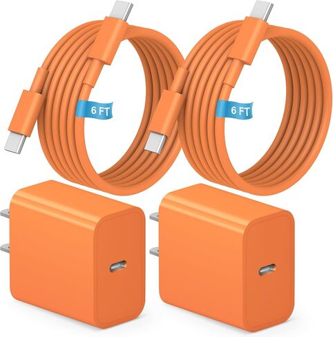iPhone 17 16 15 Charger Fast Charging Type C Chargers USB C Charger Block | 10FT Extra Long Cable with 2Pack [ETL Safety Certified] 20W Block for iPhone 17/17 Pro/17 Pro Max/16/16 Pro/16 Pro Max/15 in Saudi Arabia