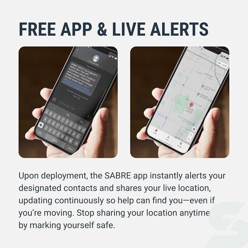 Sabre SMART Pepper Spray 2.0 w/Emergency Location Alerts, Maximum Police Strength OC Spray, Up to 3X Protection, 10 Second Spray Time, Fast Flip Top, Finger Grip, Up to 14 ft Range, App Connectivity in Saudi Arabia