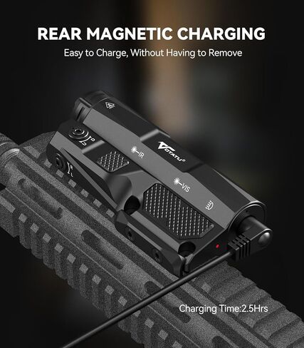 VOTATU MDL-IG 3000 Lumens Tactical Flashlight Laser Combo for Rifle, Green Laser/Light/IR Laser Sight Built-in Pressure Pad Switch, Compatible with M-LOK & Picatinny Rail in Saudi Arabia