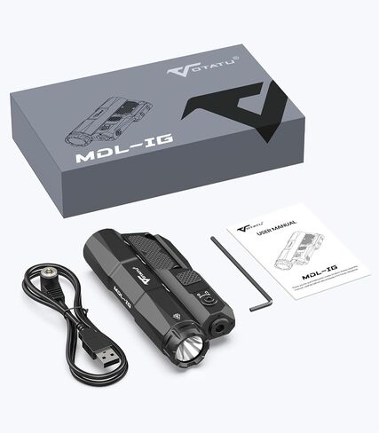 VOTATU MDL-IG 3000 Lumens Tactical Flashlight Laser Combo for Rifle, Green Laser/Light/IR Laser Sight Built-in Pressure Pad Switch, Compatible with M-LOK & Picatinny Rail in Saudi Arabia