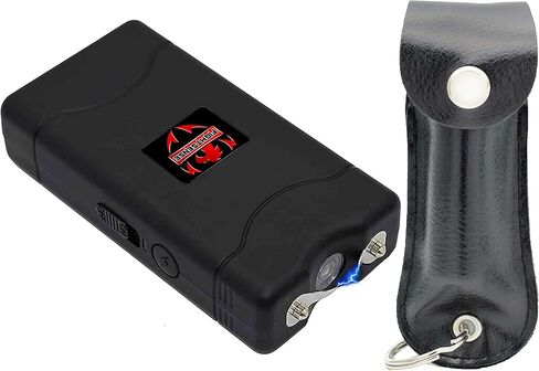 FIGHTSENSE Self-Defense Kit 1/2oz Pepper Spray & Mini Stun Gun for Men & Women,25 Burst,12 Foot Range,1.60 µC Painful Charge,LED Flashlight,Safety Switch in Saudi Arabia