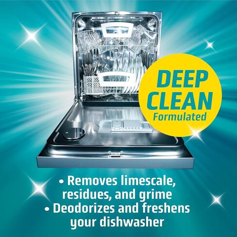 Dishwasher Cleaner And Deodorizer 24 Pack - 1 Year Supply Deep Clean Dishwasher Cleaner Tablets, Septic Safe Dishwasher Cleaning Tablets, Dish Washer Cleaner To Remove Limescale, Mineral Buildup, Odor in Saudi Arabia