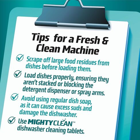 Dishwasher Cleaner And Deodorizer 24 Pack - 1 Year Supply Deep Clean Dishwasher Cleaner Tablets, Septic Safe Dishwasher Cleaning Tablets, Dish Washer Cleaner To Remove Limescale, Mineral Buildup, Odor in Saudi Arabia