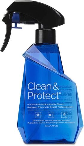 Austere V Series Clean & Protect Screen Cleaner Spray and Wipe Kit, 230mL | Dual-Sided Polish Cloth, LED, LCD, OLED Screens Compatible, Monitors, Laptop, TV Glass Display Cleaning, Eliminates Static in Saudi Arabia