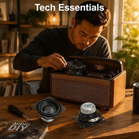 Gikfun 2 "4Ohm 10W مكبر صوت كامل المدى مكبر صوت ستيريو لاستبدال Arduino DIY (عبوة من قطعتين) EK2182 in Kuwait