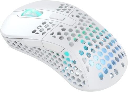 Xtrfy M4 Wireless, Wireless Ultra-Light Gaming Mouse, Optimised for E-Sports, 2.4 GHz, RF RGB Lighting, Adaptable Ergonomic Right-Handed Mouse, Rechargeable, Black in Saudi Arabia