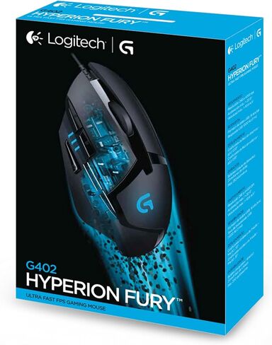 Logitech G G402 Mouse Gaming Hyperion Fury | 4.000 DPI, Design Leggero, 8 Pulsanti Programmabili, Compatibile con PC/Mac/Laptop, PC/Mac - Nero in Saudi Arabia