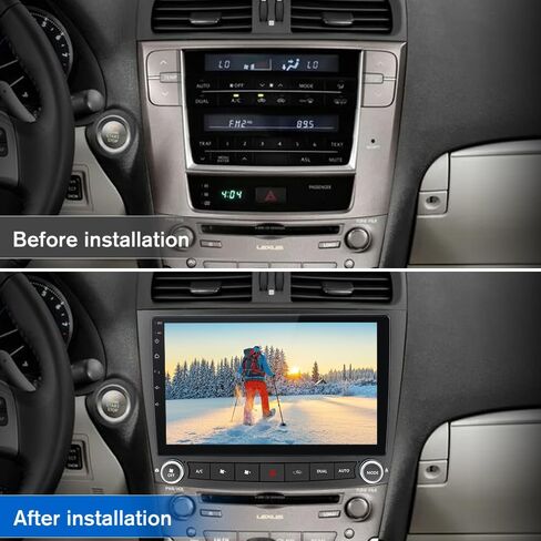Car Radio Stereo for Lexus IS250 IS300 IS200 IS220 IS350 2005-2012 CarPlay | for Lexus IS250 IS300 IS200 IS220 IS350 2005-2012 Wireless CarPlay Android Auto 10-inch Touch Screen Bluetooth WiFi Camera in Kuwait