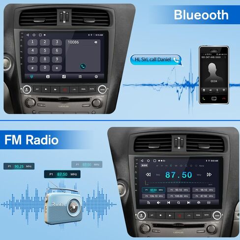 Car Radio Stereo for Lexus IS250 IS300 IS200 IS220 IS350 2005-2012 CarPlay | for Lexus IS250 IS300 IS200 IS220 IS350 2005-2012 Wireless CarPlay Android Auto 10-inch Touch Screen Bluetooth WiFi Camera in Kuwait