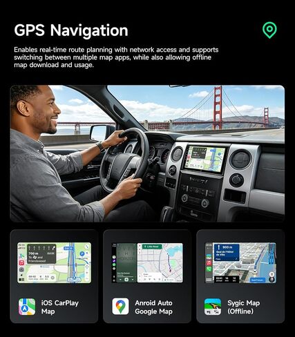 ستيريو راديو السيارة لسيارة Ford F150 2009-2014، Wireless CarPlay Android Auto | شاشة لمس IPS HD مقاس 9 بوصات، وتخزين 64 جيجا، و5G WiFi GPS، وBluetooth FM AM SWC، والتوصيل والتشغيل، وكاميرا احتياطية بدقة 1080 بكسل in Kuwait