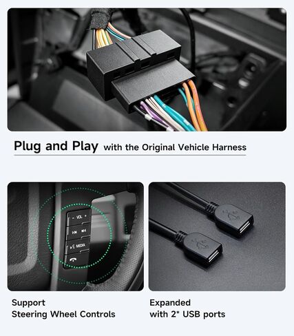 ستيريو راديو السيارة لسيارة Ford F150 2009-2014، Wireless CarPlay Android Auto | شاشة لمس IPS HD مقاس 9 بوصات، وتخزين 64 جيجا، و5G WiFi GPS، وBluetooth FM AM SWC، والتوصيل والتشغيل، وكاميرا احتياطية بدقة 1080 بكسل in Kuwait