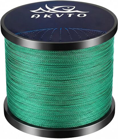 Braided Fishing Line 1000yds – 8-Strand PE Line, Emerald Green, 10LB to 100LB Test, High Sensitivity Abrasion Resistance, Zero Stretch, Saltwater Freshwater Fishing Line in Saudi Arabia