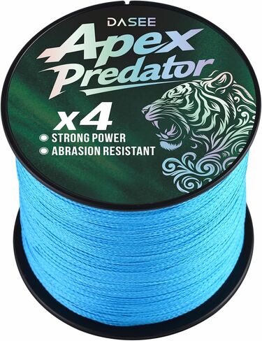 DASEE Braided Fishing Line, 4 Strands Fishing Line, 10-60lb, 300yards, No Stretch, Braid Fishing Line, Braided Line, Abrasion Resistant, for Freshwater Fish in Saudi Arabia