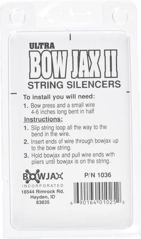 Bowjax 1036 Ultra Bow Jax II Dampener-Pack of 4 (Black) in Saudi Arabia