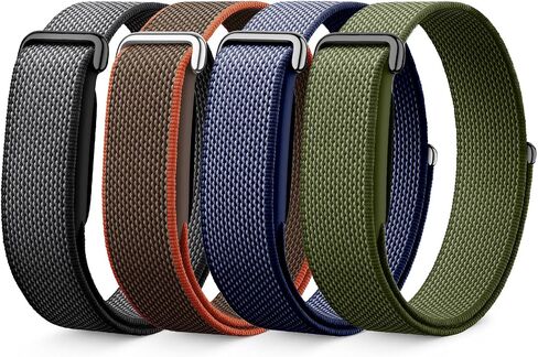 4 Pack Performance Loop Compatible with Google Fitbit Air Band | Breathable Nylon Sport Strap for Fitbit Air, Adjustable Replacement Wristband for Men Women in Saudi Arabia