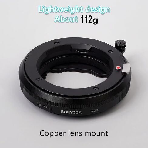 BORYOZA LM-NZ III Electronic Focusing Micrometer Adapter Compatible with Leica M Lens to Nikon Z Cammera Zf Z9 Z8 Z7 Z6 Z6III Z7II Z6II Z5 Z50 Z30 ZFC-Black in Saudi Arabia