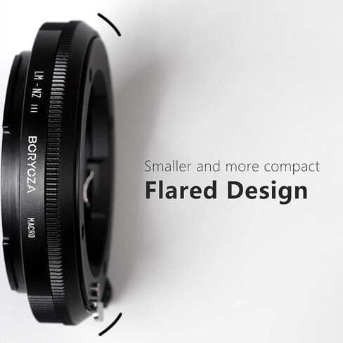 BORYOZA LM-NZ III Electronic Focusing Micrometer Adapter Compatible with Leica M Lens to Nikon Z Cammera Zf Z9 Z8 Z7 Z6 Z6III Z7II Z6II Z5 Z50 Z30 ZFC-Black in Saudi Arabia