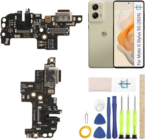 USB Charging Port for Motorola Moto G Stylus 5G 2024 Dock Connector Replacement for Moto G Stylus 5G (2024) XT2419 XT2419-1 XT2419-2 Type C Charger Port Dock Board Repair Parts in Saudi Arabia