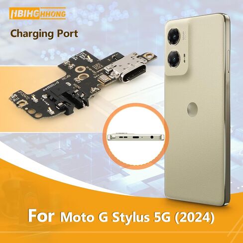 USB Charging Port for Motorola Moto G Stylus 5G 2024 Dock Connector Replacement for Moto G Stylus 5G (2024) XT2419 XT2419-1 XT2419-2 Type C Charger Port Dock Board Repair Parts in Saudi Arabia
