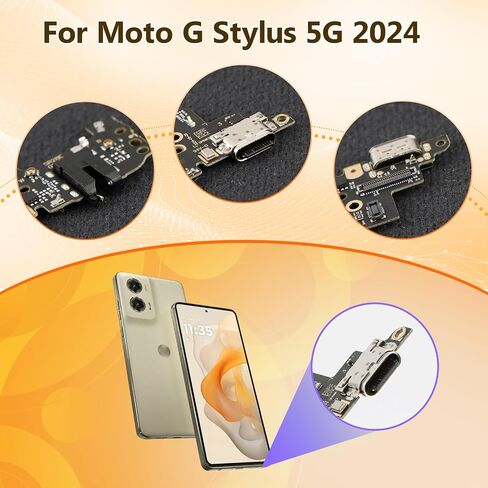 USB Charging Port for Motorola Moto G Stylus 5G 2024 Dock Connector Replacement for Moto G Stylus 5G (2024) XT2419 XT2419-1 XT2419-2 Type C Charger Port Dock Board Repair Parts in Saudi Arabia