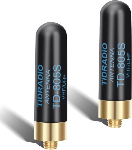 TIDRADIO TD-771 GMRS Radio Flexible Whip Antenna (2 Pack, 462-467MHz, 15.15 inch) for BAOFENG Radio GM-15 Pro, UV-5G Plus Mini, UV-9G, TD-H8, TD-H3 Plus, TD-H9 GMRS Walkie Talkie, SMA-Female in Kuwait