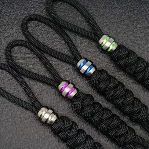 Titanium Paracord Lanyard Beads Compatible for Knife 550 Paracord Bracelet Lanyard Keychain DIY EDC Bead Accessories Making Supplies in Saudi Arabia