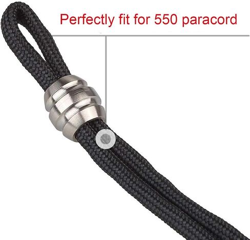 Titanium Paracord Lanyard Beads Compatible for Knife 550 Paracord Bracelet Lanyard Keychain DIY EDC Bead Accessories Making Supplies in Saudi Arabia