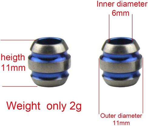 Titanium Paracord Lanyard Beads Compatible for Knife 550 Paracord Bracelet Lanyard Keychain DIY EDC Bead Accessories Making Supplies in Saudi Arabia