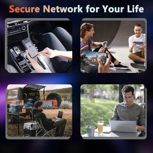 5G eSIM Mobile Hotspot WiFi, Portable WiFi with Nano Sim Slot, WiFi 6 | 5000mAh Dual Band 5G 4G Pocket WiFi, Connected Up to 16 Devices, Multiple Networks for Campers, Motorhomes and Travels in Kuwait