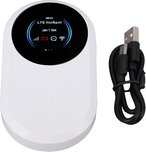 4G LTE Mobile Hotspot Router – 300Mbps Portable Device with SIM Card Slot, 3000mAh Battery for Travel, Outdoor, Car Use (EU Bands: B1/B3/B5/B7/B8/B20/B38/B40/B41) in Kuwait