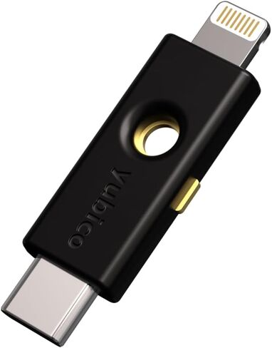 Yubico - YubiKey 5Ci - Multi-Factor authentication (MFA) Security Key and passkey for iPhone/Android/PC, Dual connectors for Lighting/USB-C, FIDO Certified in Kuwait