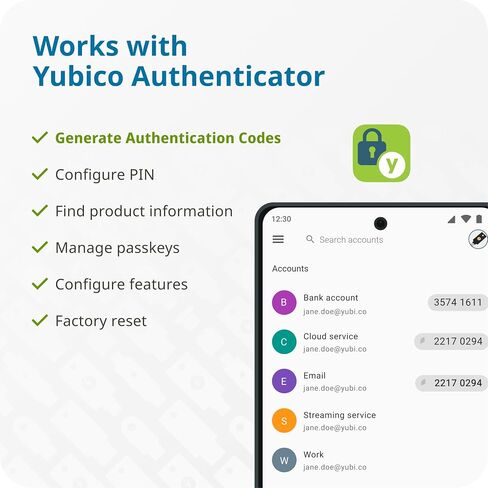 Yubico - YubiKey 5Ci - Multi-Factor authentication (MFA) Security Key and passkey for iPhone/Android/PC, Dual connectors for Lighting/USB-C, FIDO Certified in Kuwait