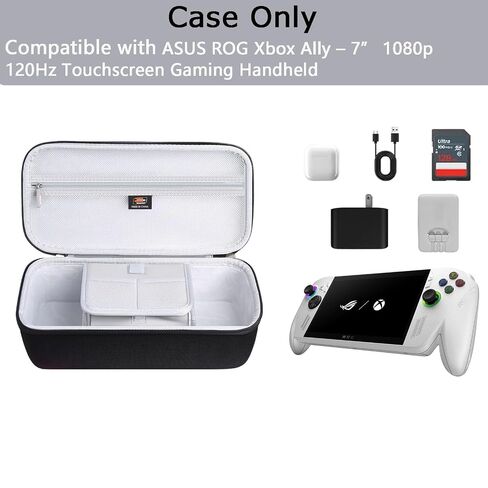 Carrying Case Compatible with ASUS ROG Xbox Ally/Xbox Ally X 2025, Premium EVA Hard Shell Protective Travel Storage Box with Mesh Pocket, Portable Storage Carry Bag for Console and Accessories in Saudi Arabia