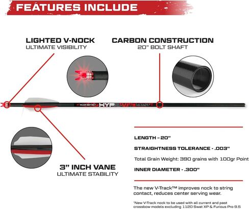 Killer Instinct Vital-X Crossbow Bundle with Lighted Bolts and Broadheads | DC Triggerbox Hand Decocking System, X-Cam System with Up to 415 FPS, Lighted Bolts, Broadheads, and more in Saudi Arabia