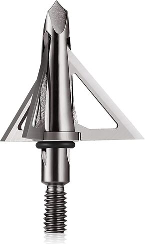 DEEPOWER Broadheads 100 Grain Fixed Blade 4/6 Pack Archery Crossbow Broadheads 1+1/4 Inch Cut Diameter Carbon Steel Ferrule in Saudi Arabia