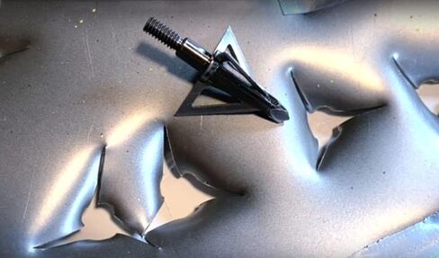 DEEPOWER Broadheads 100 Grain Fixed Blade 4/6 Pack Archery Crossbow Broadheads 1+1/4 Inch Cut Diameter Carbon Steel Ferrule in Saudi Arabia