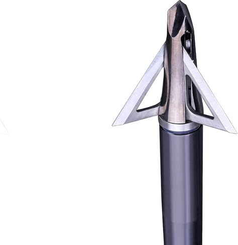 DEEPOWER Broadheads 100 Grain Fixed Blade 4/6 Pack Archery Crossbow Broadheads 1+1/4 Inch Cut Diameter Carbon Steel Ferrule in Saudi Arabia