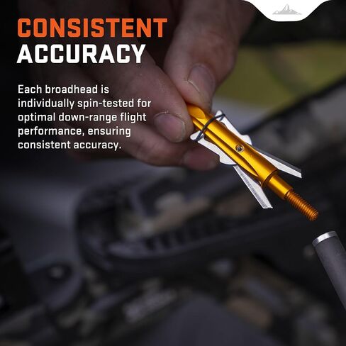 Wicked Ridge Demise Broadhead - Pack of 3 - For Crossbows Shooting up to 430 FPS - Two-Blade, Rear-Deploying Design in Saudi Arabia