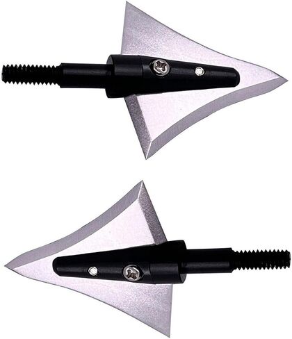 6PK Hunting Broadheads 125 Grain Fixed Blades Stainless Steel Right Bevel for Compound Bow Crossbow Recurve in Saudi Arabia