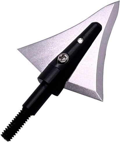 6PK Hunting Broadheads 125 Grain Fixed Blades Stainless Steel Right Bevel for Compound Bow Crossbow Recurve in Saudi Arabia