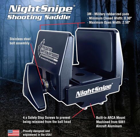 NightSnipe Hunting Saddle Mount with Direct Arca-Swiss Mount in Saudi Arabia