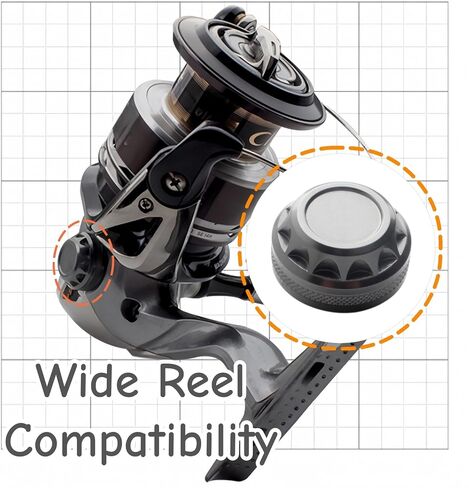 Fishing Reel Handle Cap, 1 PCS, Aluminum Alloy | Universal Screw Accessories, Replacement Part for Spinning Reel, Upgrade for Anglers, Shore Casting & Travel Fishing in Saudi Arabia