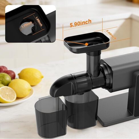 Cold Press Juicer Machines, Slow Masticating Juicers with LED Smart Touch Screen, Professional Extractor for Leafy Greens, Kale & Fibrous Vegetables, 2 Modes & Reverse, BPA-Free in Saudi Arabia
