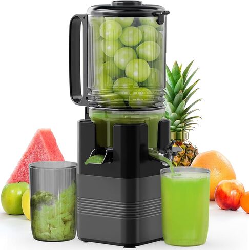 Masticating juicer Machines,Grey | Whole Vegetables & Fruits,High Juicer,5.8" Wide Feed Chute, Easy to Clean in Saudi Arabia